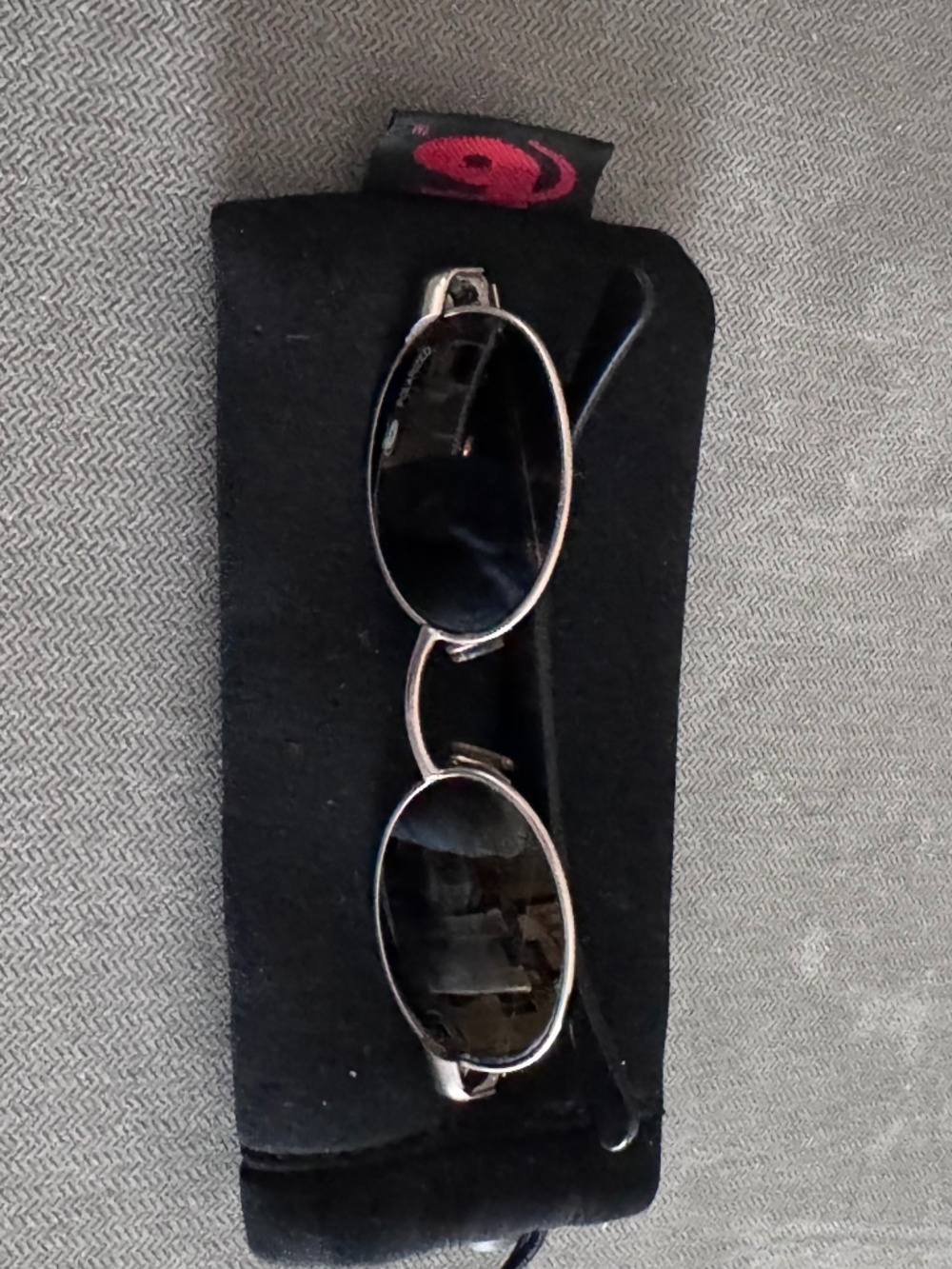 Bolle Oval Lens Polarized Metal Frame Spring Hinge Sunglasses